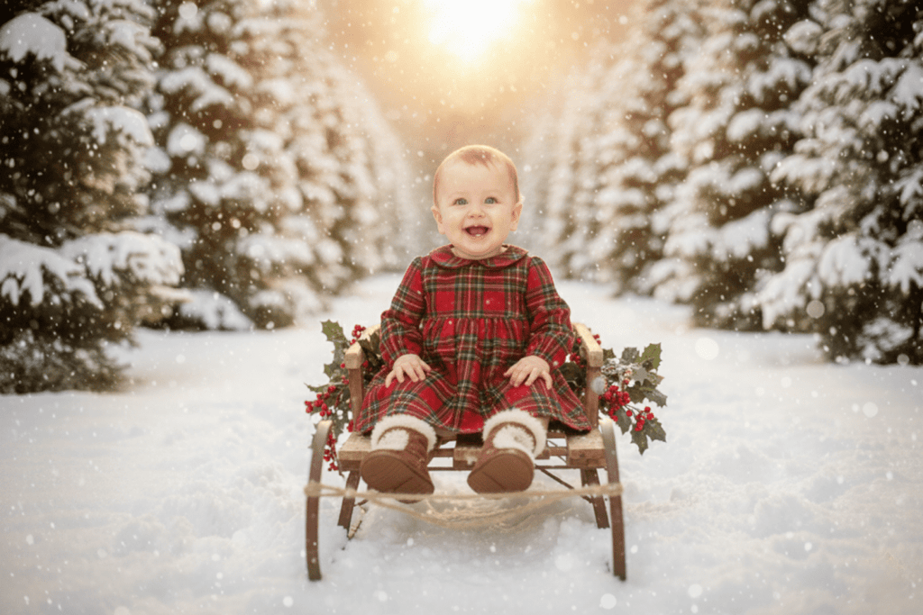 Niños en exterior navideño 1 - Revive