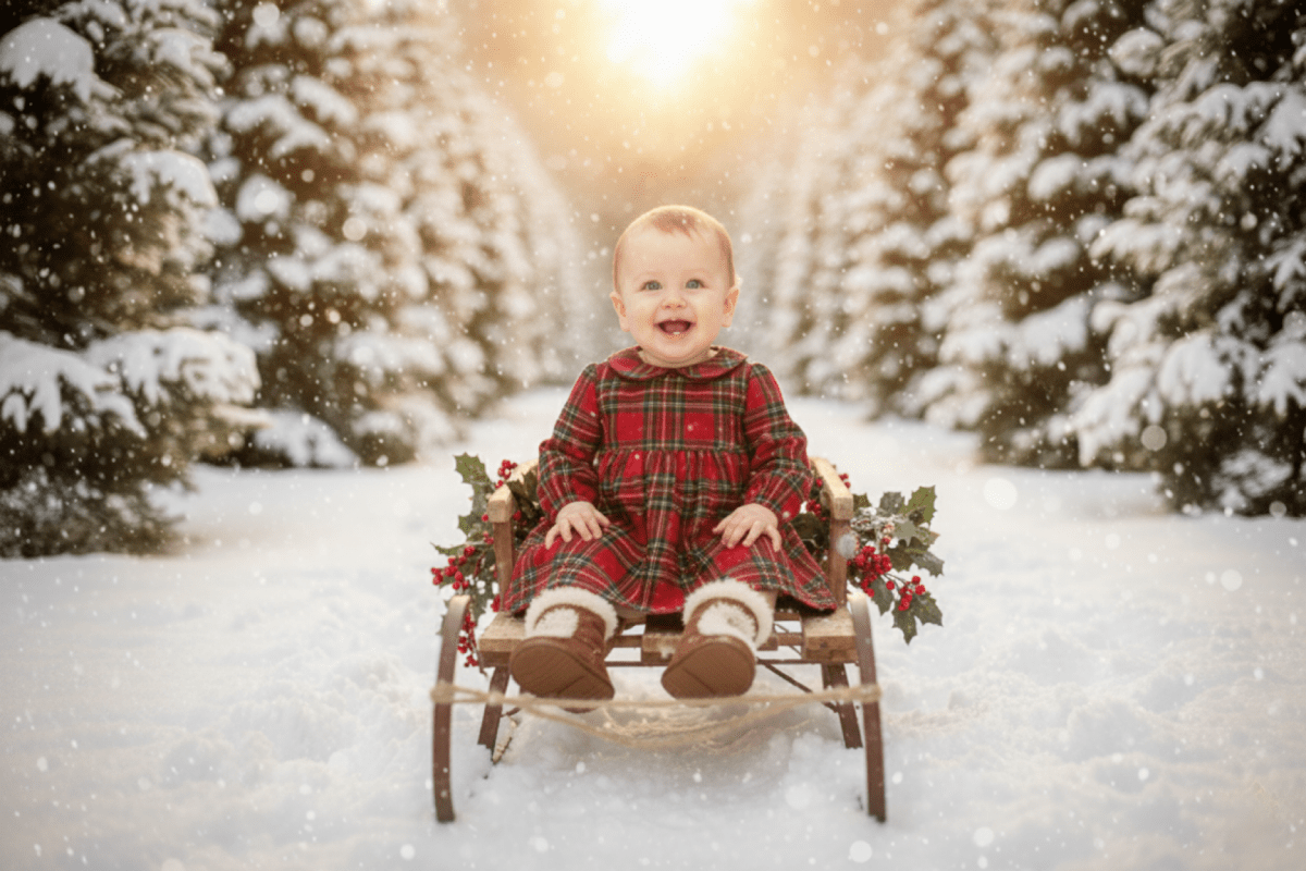 Niños en exterior navideño 1 - Revive