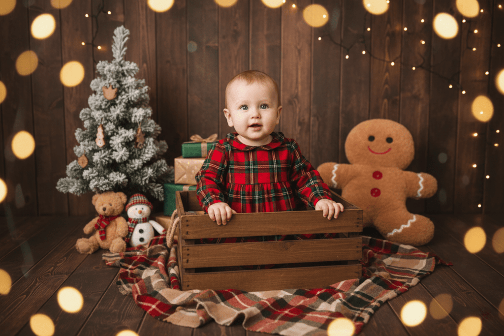 Niños en interior navideño 3 - Revive