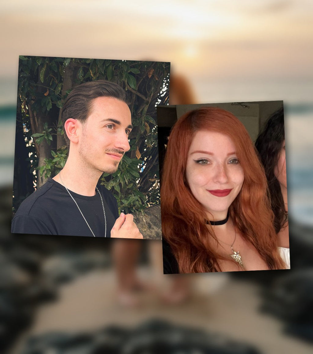 Parejas en el mar al atardecer - Revive